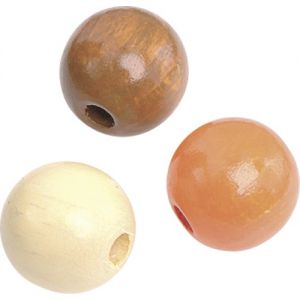 Koraliki drewniane Knorr Prandell mix pomarańczowy, 12mm